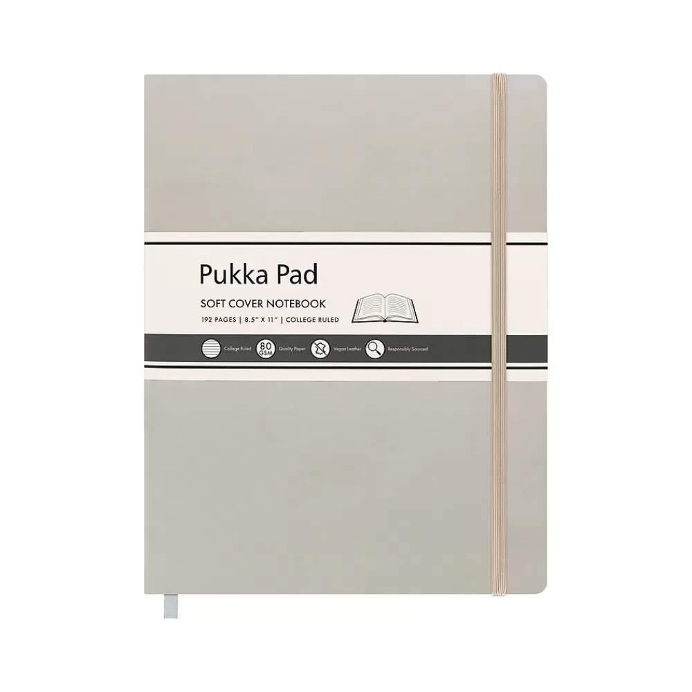 Pukka Pad Notebooks<Professional Notebooks, 8.5" x 11", College Ruled, 96 Sheets, Beige (9943-SIG)