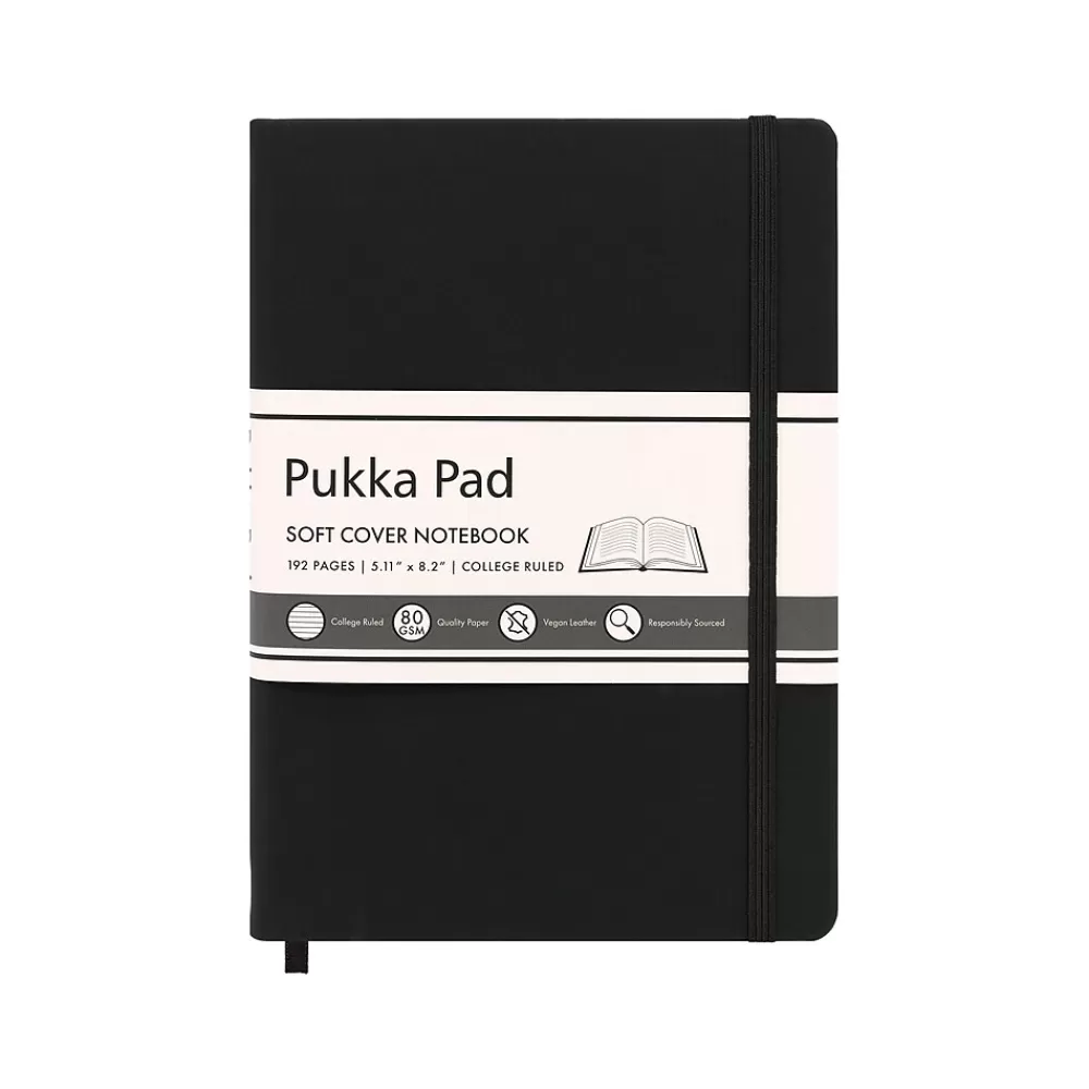 Pukka Pad Notebooks<Professional Notebooks, 5.11" x 8.2", College Ruled, 96 Sheets, Black (9940-SIG)