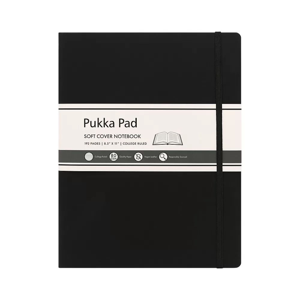 Pukka Pad Notebooks<Professional Notebooks, 8.5" x 11", College Ruled, 96 Sheets, Black (9942-SIG)