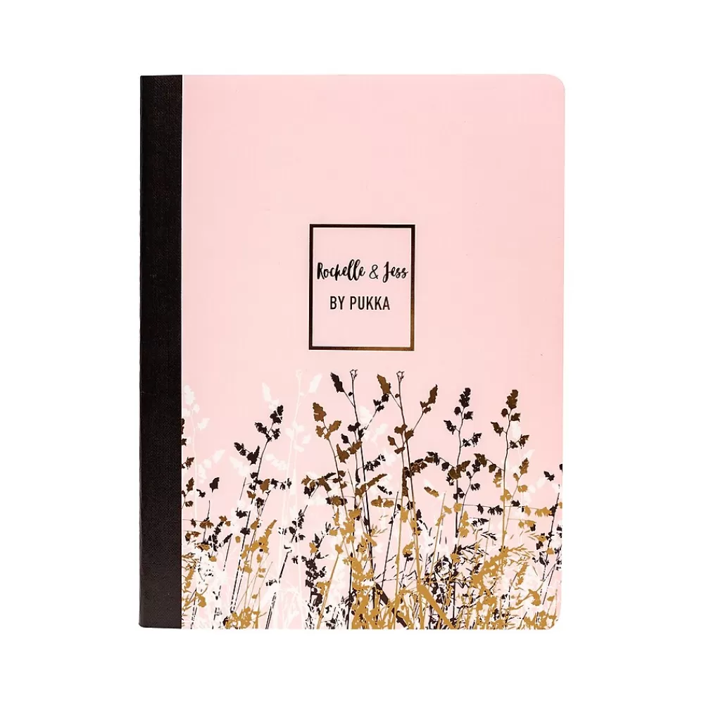 Pukka Pad Composition Notebooks<Rochelle & Jess Composition Notebooks, 7.5" x 9.75", College Ruled, 70 Sheets, Assorted Colors, 3/Pack (9107-ROC)
