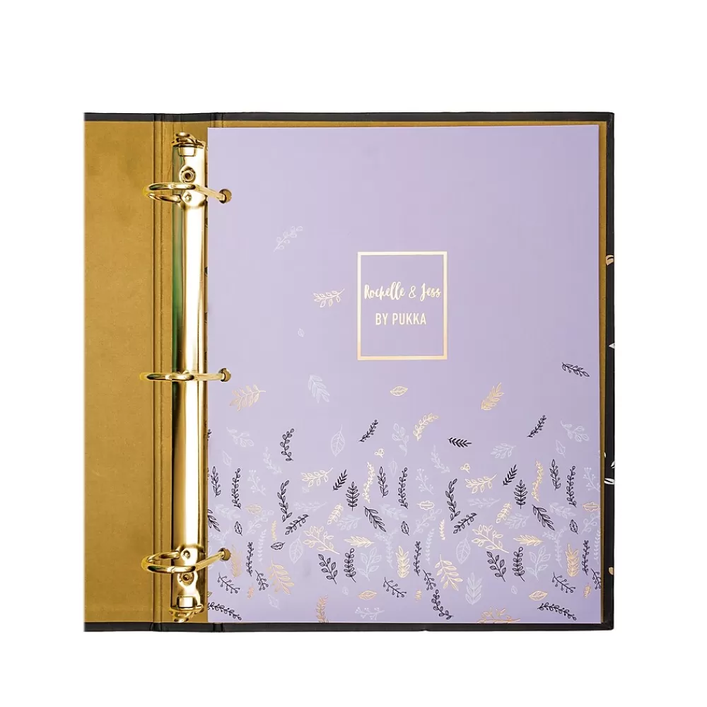 Pukka Pad Pocket Folders<Rochelle & Jess 3-Hole Punched 2-Pocket Portfolio Folders, Assorted Colors, 6/Pack (9108-ROC)