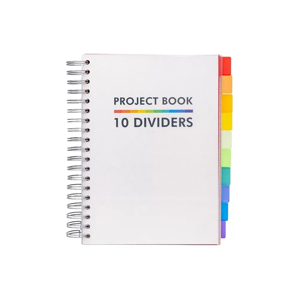Pukka Pad Subject Notebooks<Subject Notebook, 7" x 10", College Ruled, 200 Sheets, White (9603-PB)