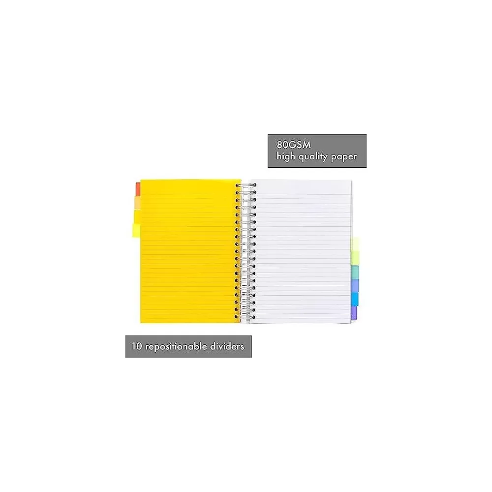 Pukka Pad Subject Notebooks<Subject Notebook, 7" x 10", College Ruled, 200 Sheets, White (9603-PB)