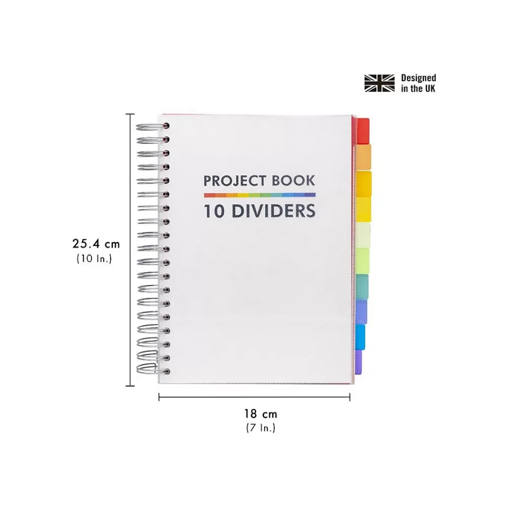 Pukka Pad Subject Notebooks<Subject Notebook, 7" x 10", College Ruled, 200 Sheets, White (9603-PB)