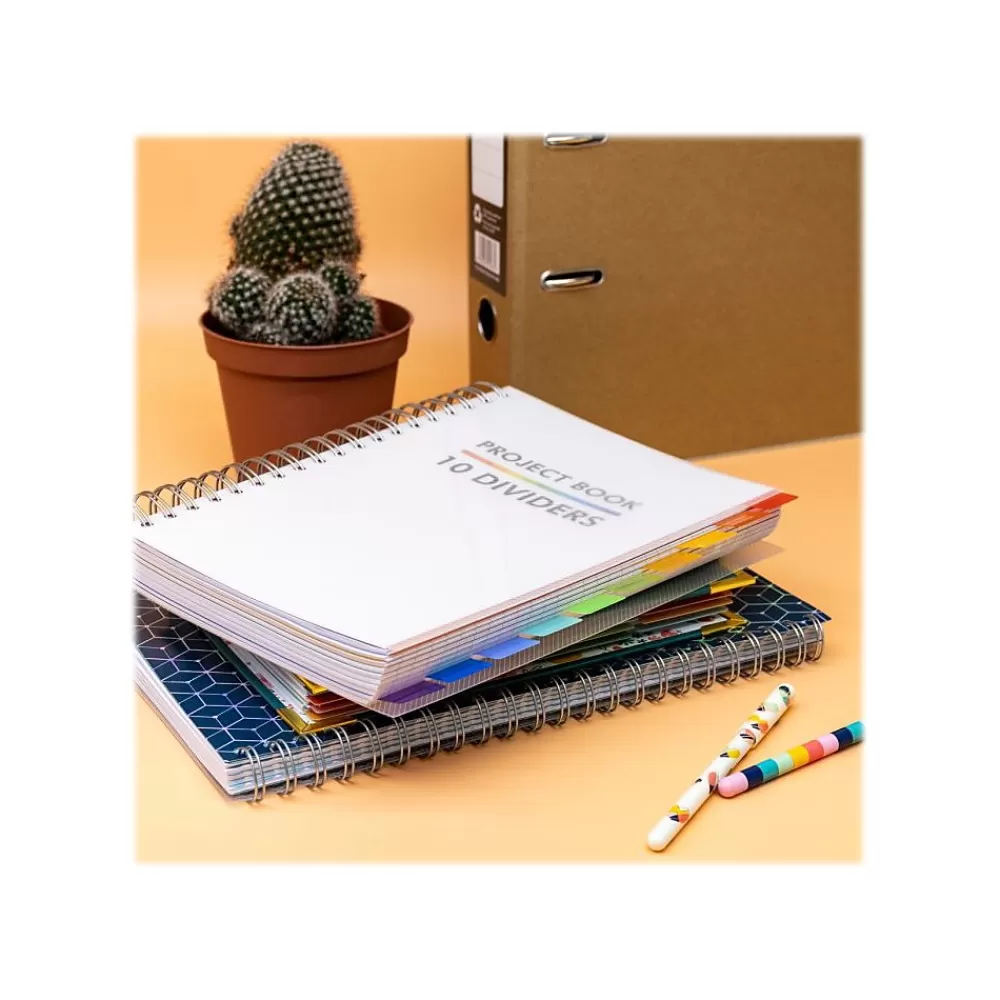 Pukka Pad Subject Notebooks<Subject Notebook, 7" x 10", College Ruled, 200 Sheets, White (9603-PB)