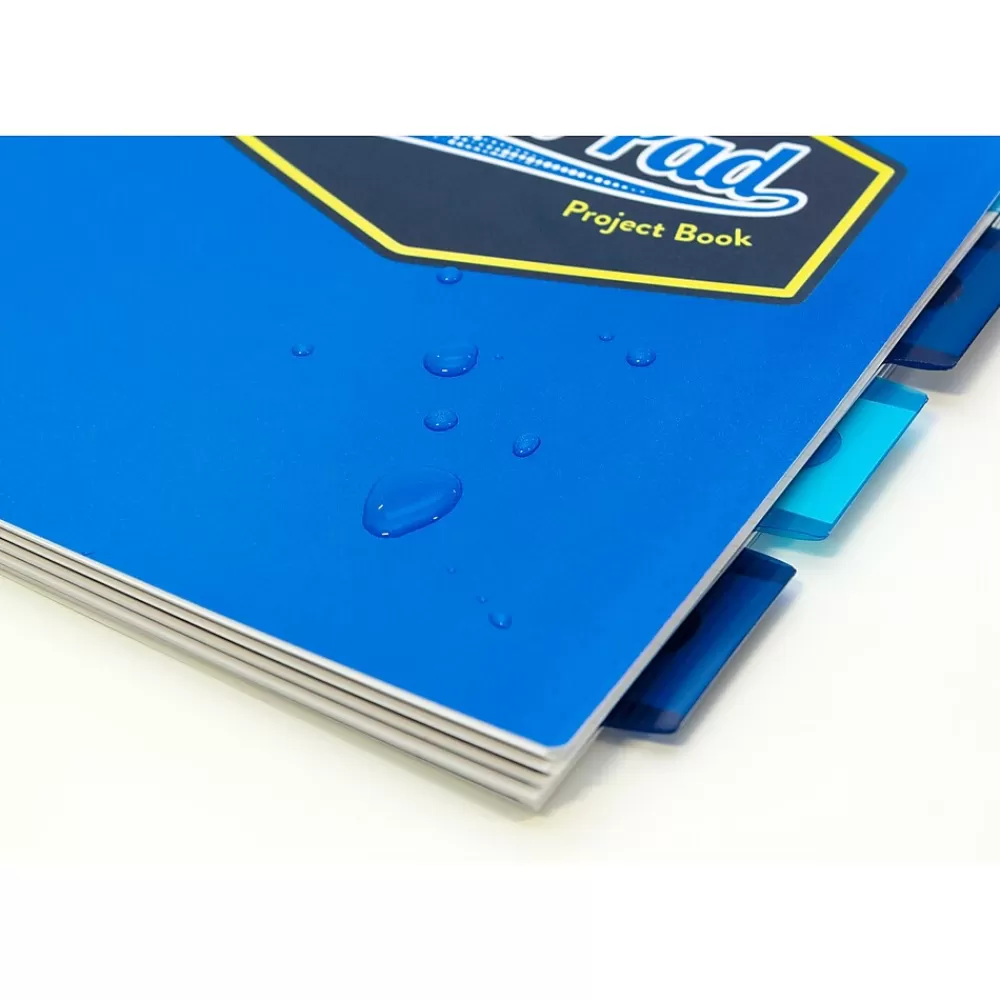 Pukka Pad Subject Notebooks<Vision 5-Subject Notebooks, 8.5" x 11", Ruled, 100 Sheets, Bold Blue, 3/Pack (8866(BE)-VIS)