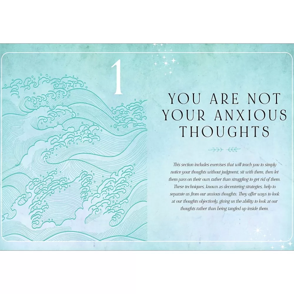 Quarto Journals<Find Your Calm Anxiety Guided Journal, 6.7" x 9", College Ruled, Green, 160 Pages (152996)