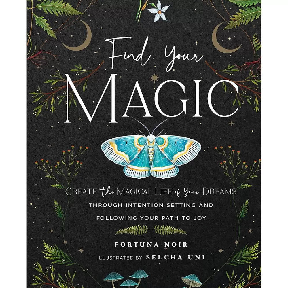 Quarto Journals<Find Your Magic Prompts Guided Journal, Hardcover, 6.27" x 8.25", College Ruled, Black, 160 Pages (9781631068973)