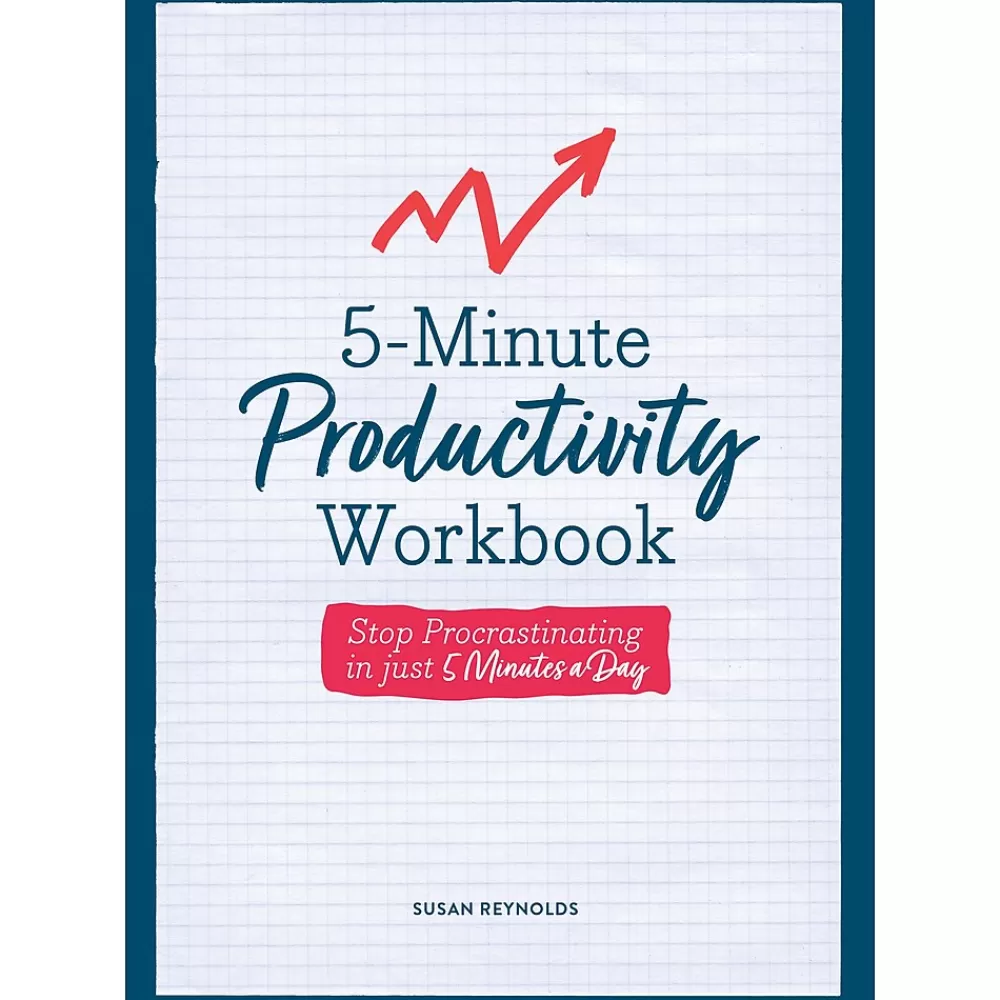 Quarto Journals<5-Minute Productivity Guided Journal, 6.30" x 8.27", College Ruled, White, 192 Pages (9780785842057)