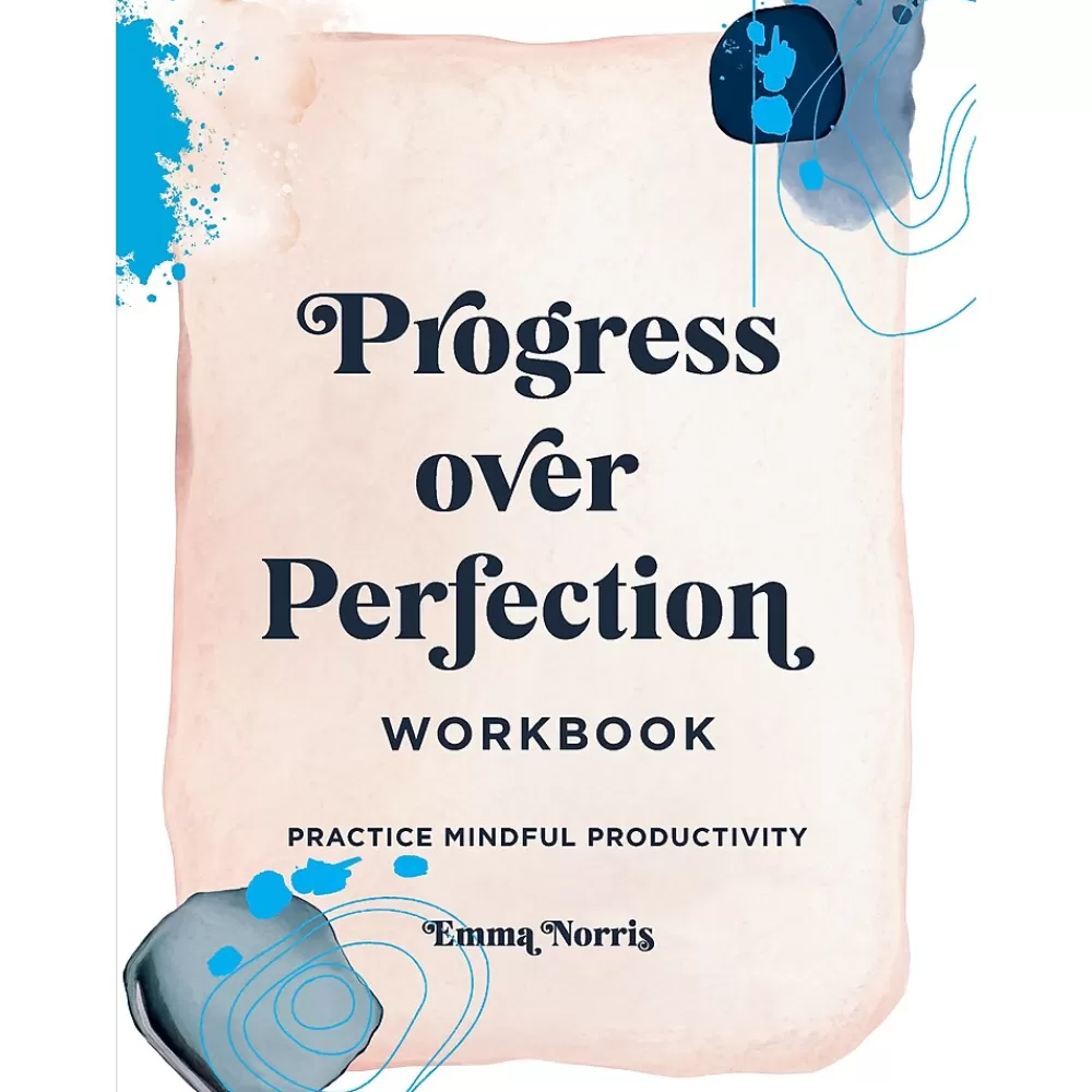 Quarto Journals<Progress Over Perfection Productivity Guided Journal, 6.65" x 9", College Ruled, Blush, 160 Pages (9781631068652)