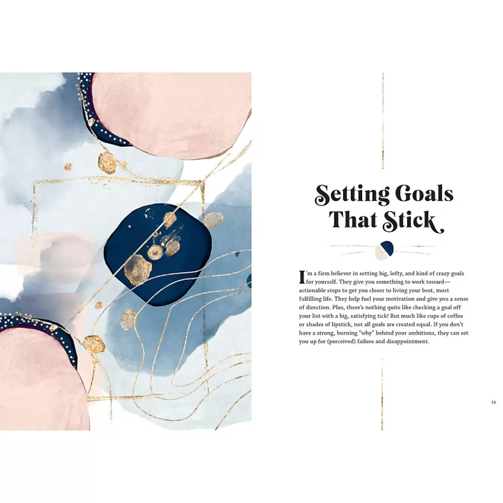Quarto Journals<Progress Over Perfection Productivity Guided Journal, 6.65" x 9", College Ruled, Blush, 160 Pages (9781631068652)