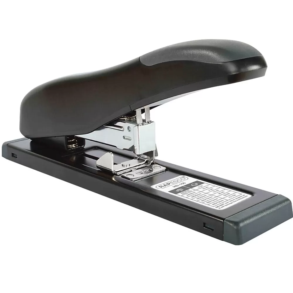 Rapesco Staplers<HD-100 Heavy Duty Stapler, 100 Sheet Capacity, Black (RP-1276)