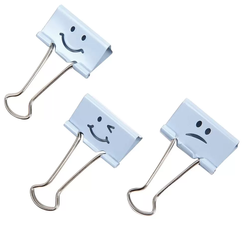 Rapesco Clips & Fasteners<Small Binder Clips, Powder Blue, 100 Clips/Pack (1350-5)