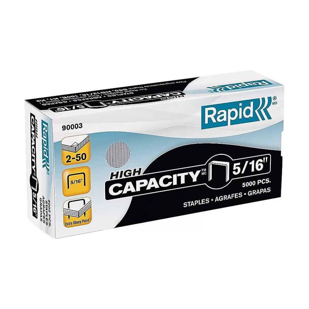 Rapid Staples<High Capacity Staples, 5/16" Leg Length, 5000/Box (90003)