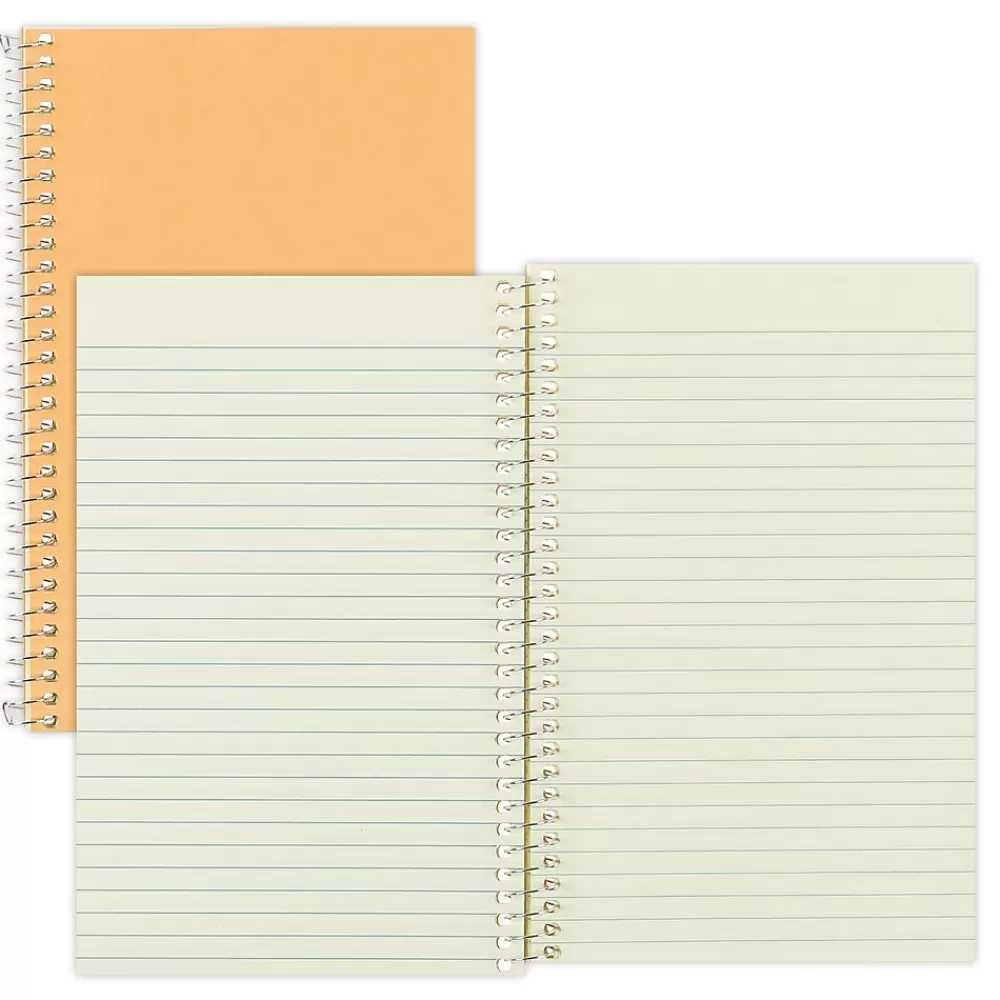 Rediform Subject Notebooks<Brown Board Cover 1-Subject Notebooks, 5" x 7.75", Narrow Ruled, 80 Sheets, Brown (RED33002)