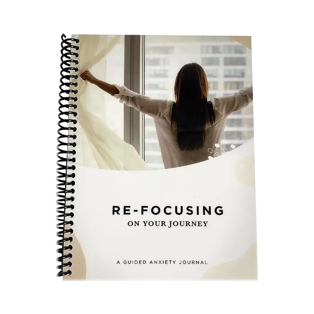 RE-FOCUS THE CREATIVE OFFICE Journals<A Guided Anxiety Journal, 6" x 8", Multicolor (70001)