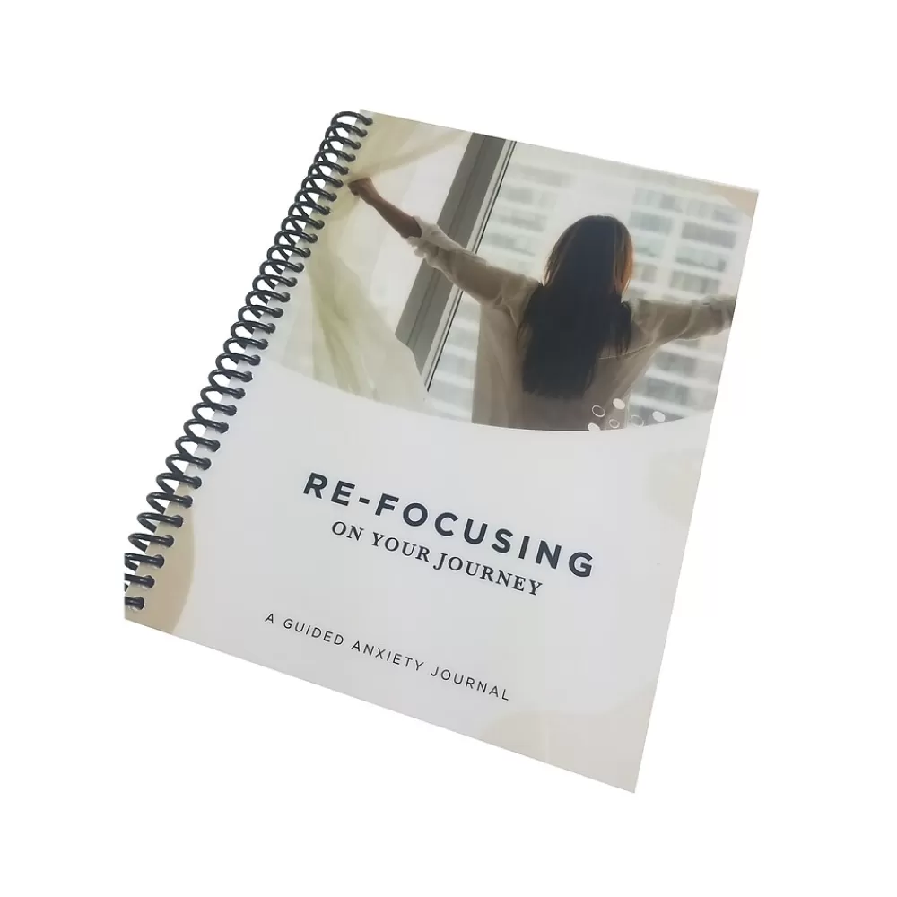 RE-FOCUS THE CREATIVE OFFICE Journals<A Guided Anxiety Journal, 6" x 8", Multicolor (70001)