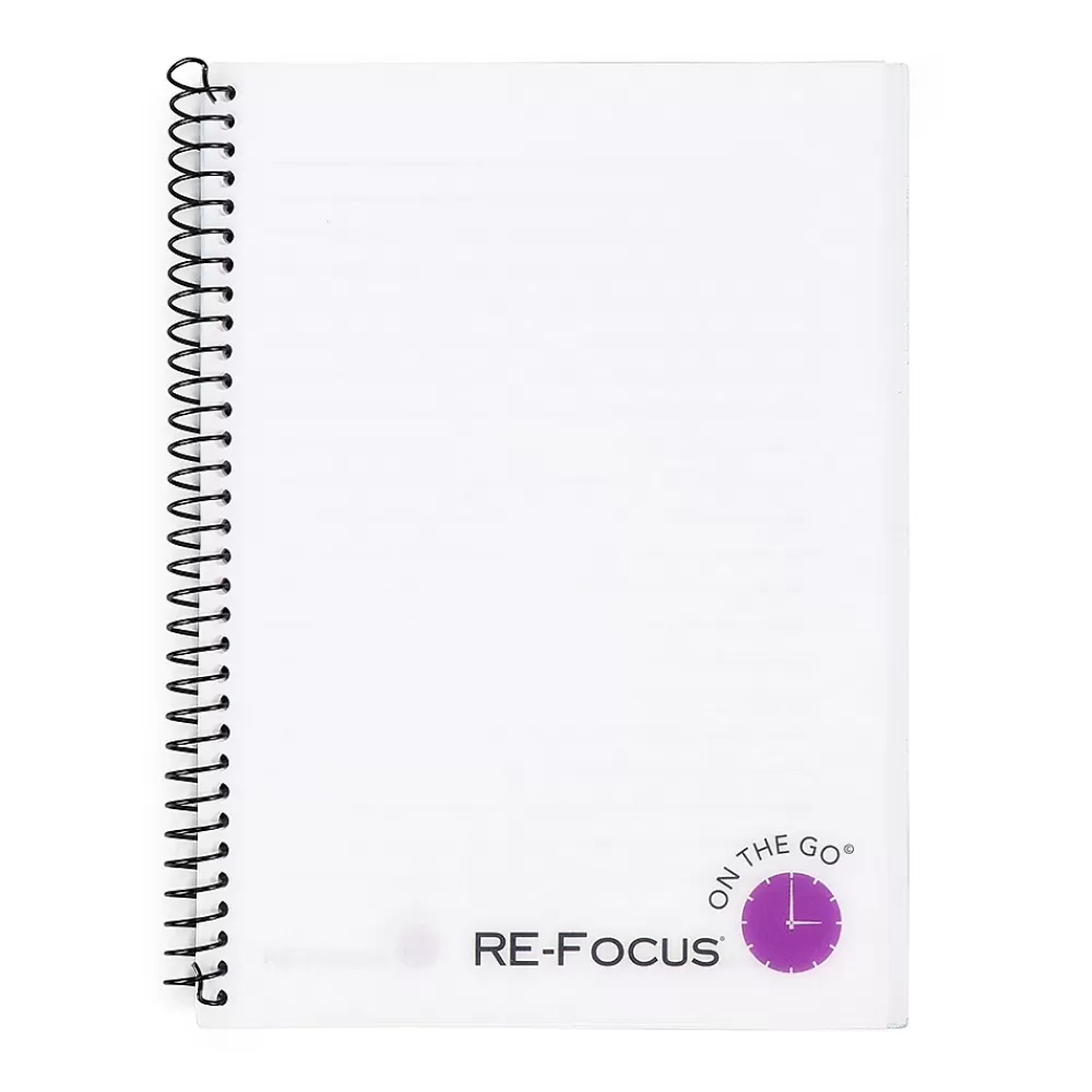 RE-FOCUS THE CREATIVE OFFICE Notepads<on the GO Notepad, 6" x 8", College Ruled, White, 142 Sheets/Pad (88002)