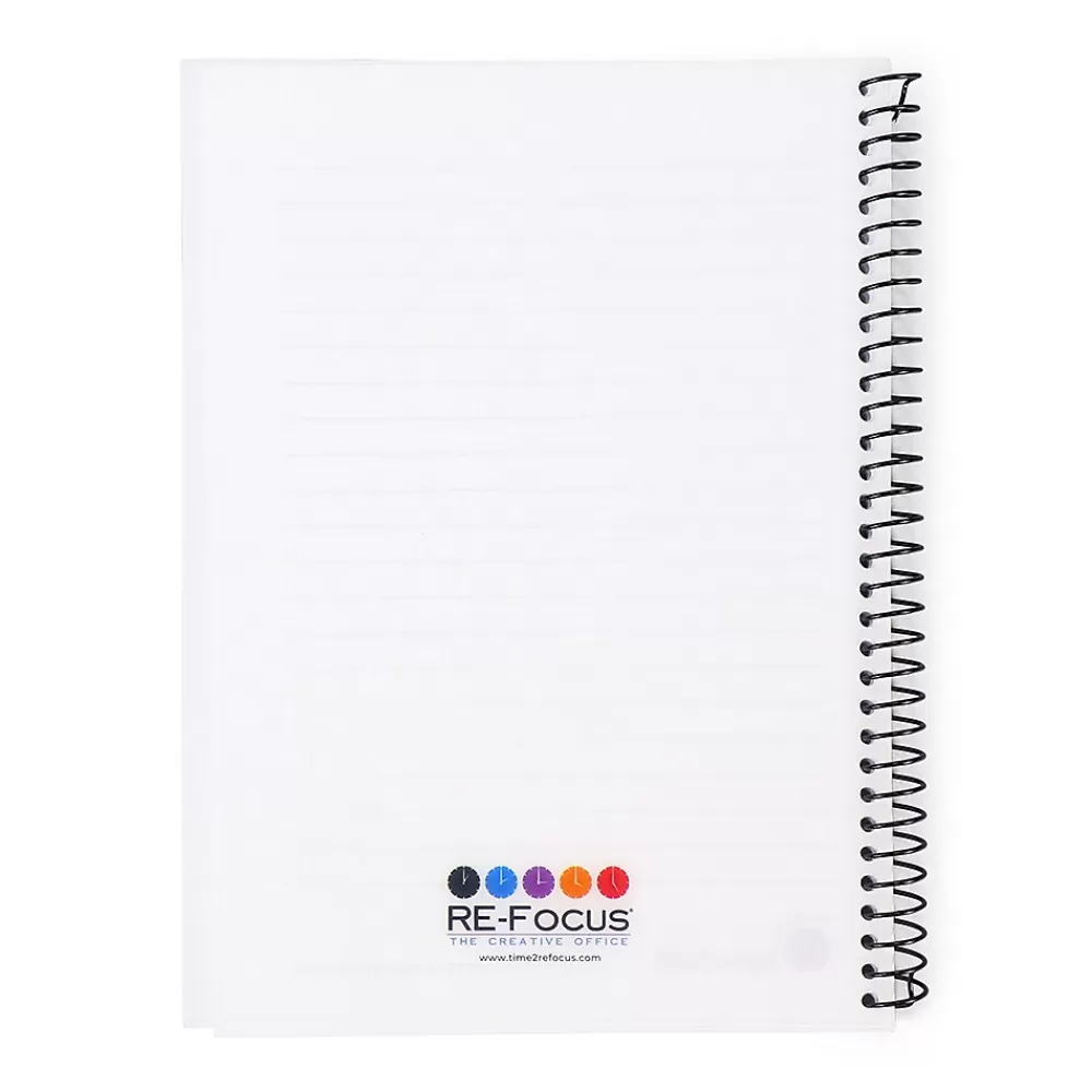 RE-FOCUS THE CREATIVE OFFICE Notepads<on the GO Notepad, 6" x 8", College Ruled, White, 142 Sheets/Pad (88002)
