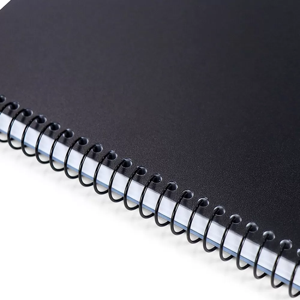 RE-FOCUS THE CREATIVE OFFICE Notepads<on the GO Notepad, College Ruled, Black, 142 Sheets/Pad (88001)