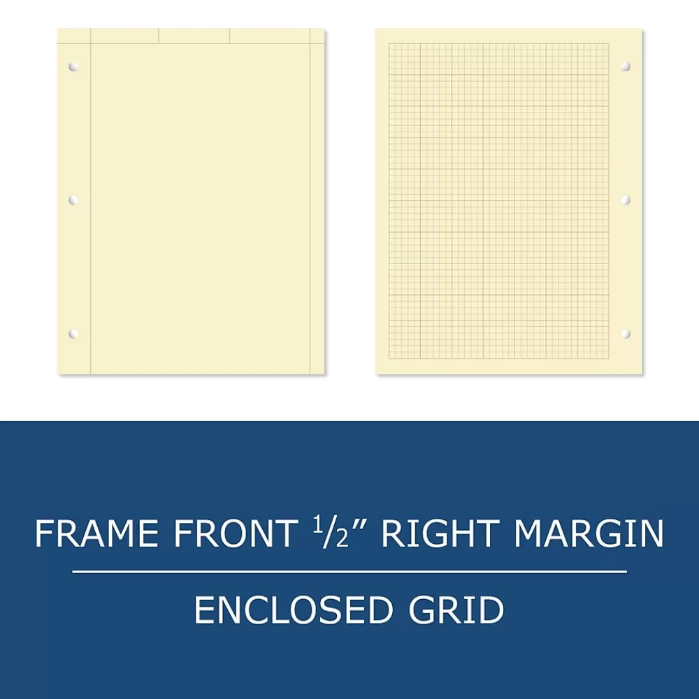 Roaring Spring Paper Products Notebooks<Roaring Spring Engineer Calculation 1-Subject Computation Notebooks, 8.5" x 11", Graph Ruled, 100 Sheets, Manila (95182)