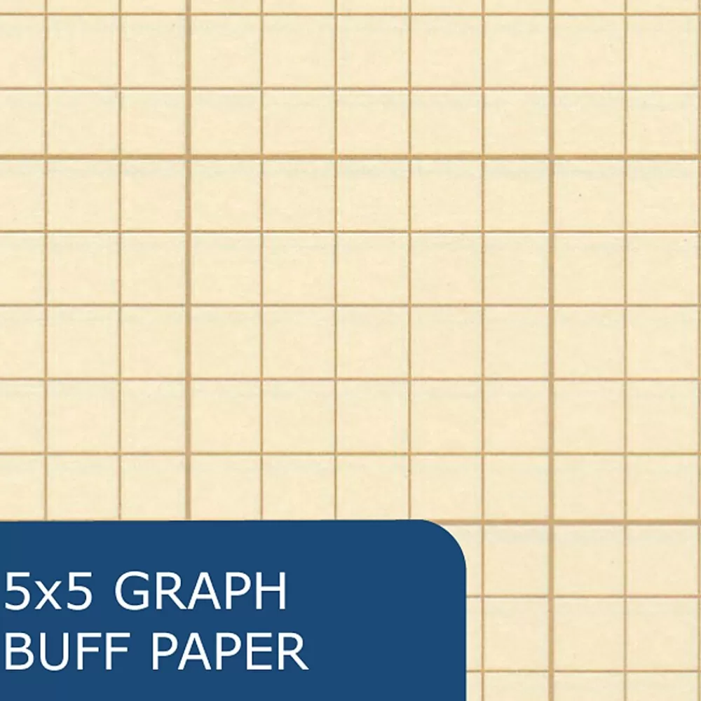 Roaring Spring Paper Products Notebooks<Roaring Spring Engineer Calculation 1-Subject Computation Notebooks, 8.5" x 11", Graph Ruled, 100 Sheets, Manila (95182)