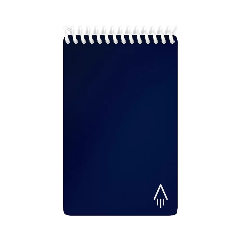 Rocketbook Notepads<Mini Smart Notepad, 3.5" x 5.5", Dot Grid Ruled, Blue, 24 Sheets/Pad (EVR2-M-RC-CDF-FR)