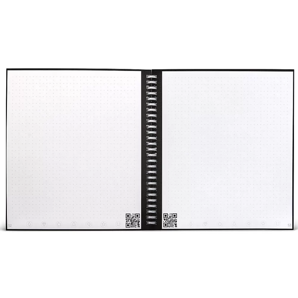 Rocketbook Notebooks<Wave 1-Subject Smart Notebook, 8.5" x 9.5", Dotted, 40 Sheets, Blue (WAV-S-K-A)