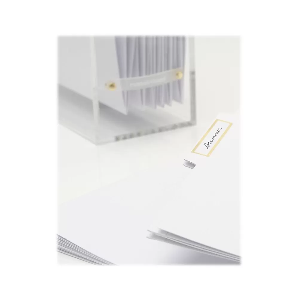 Russell+Hazel File Storage<Acrylic Slim File Box Bundle, Letter Size, Clear (38594)