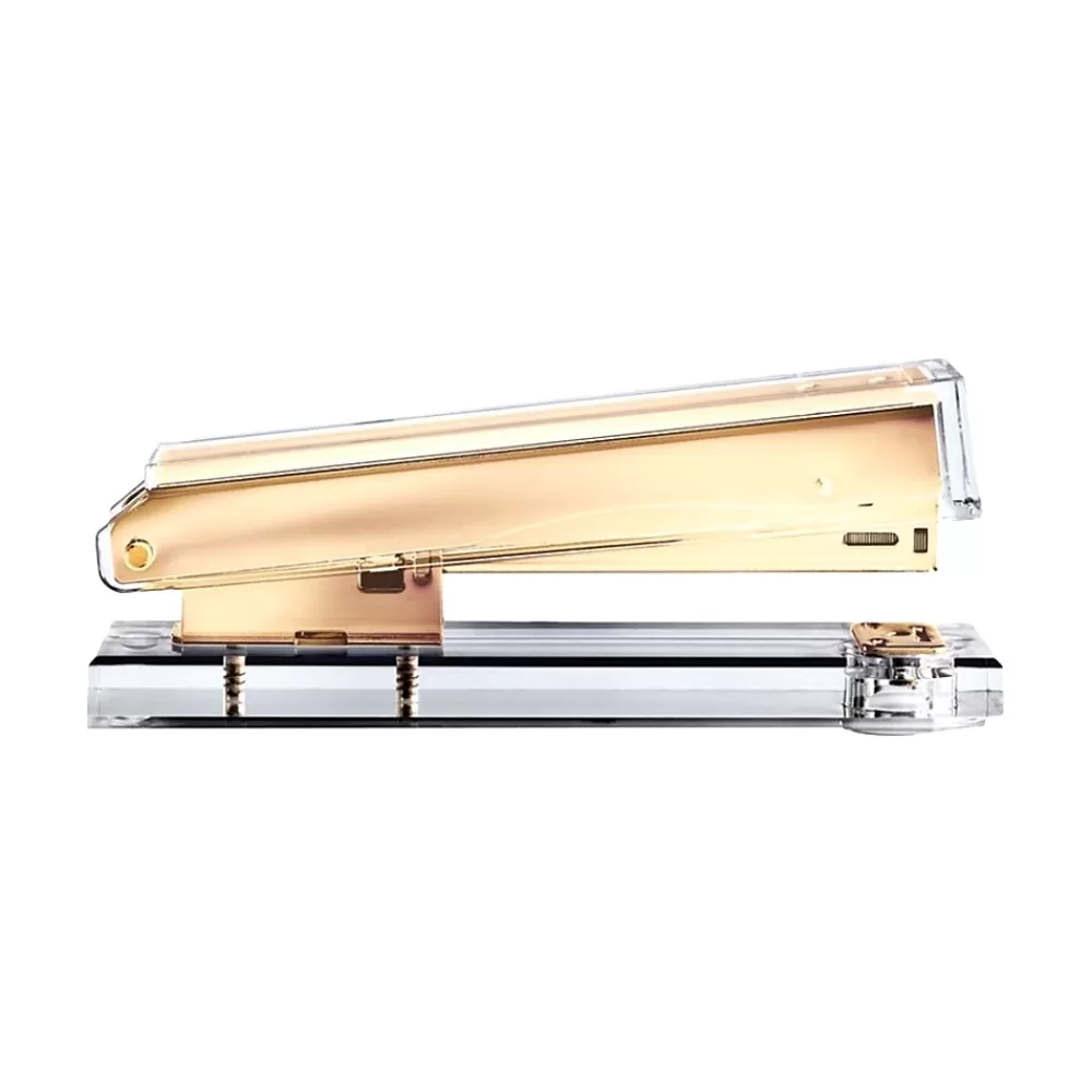 Russell+Hazel Staplers<Fashion Stapler, 20, Gold/Clear, Each (81704)