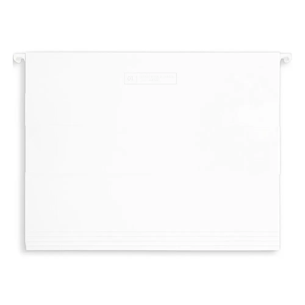 Russell+Hazel Hanging File Folders<Hanging File Folder, Straight Cut, Letter Size, Bright White, 10/Pack (82372)