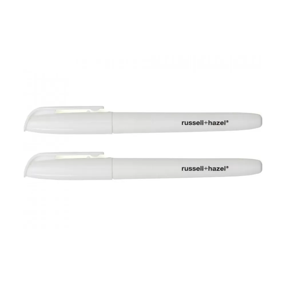 Russell+Hazel Markers<Wet Erase Marker, Fine Tip, White, 2/Pack (38336)