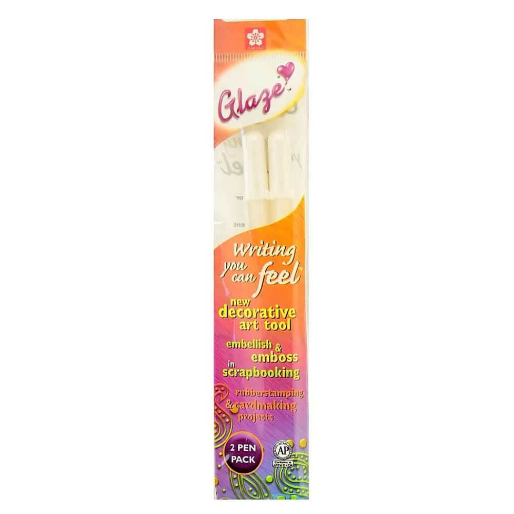 Sakura Pens<Gel Pen,Fine Point, 0.8mm, White Ink, 6 Pack (73971-PK6)