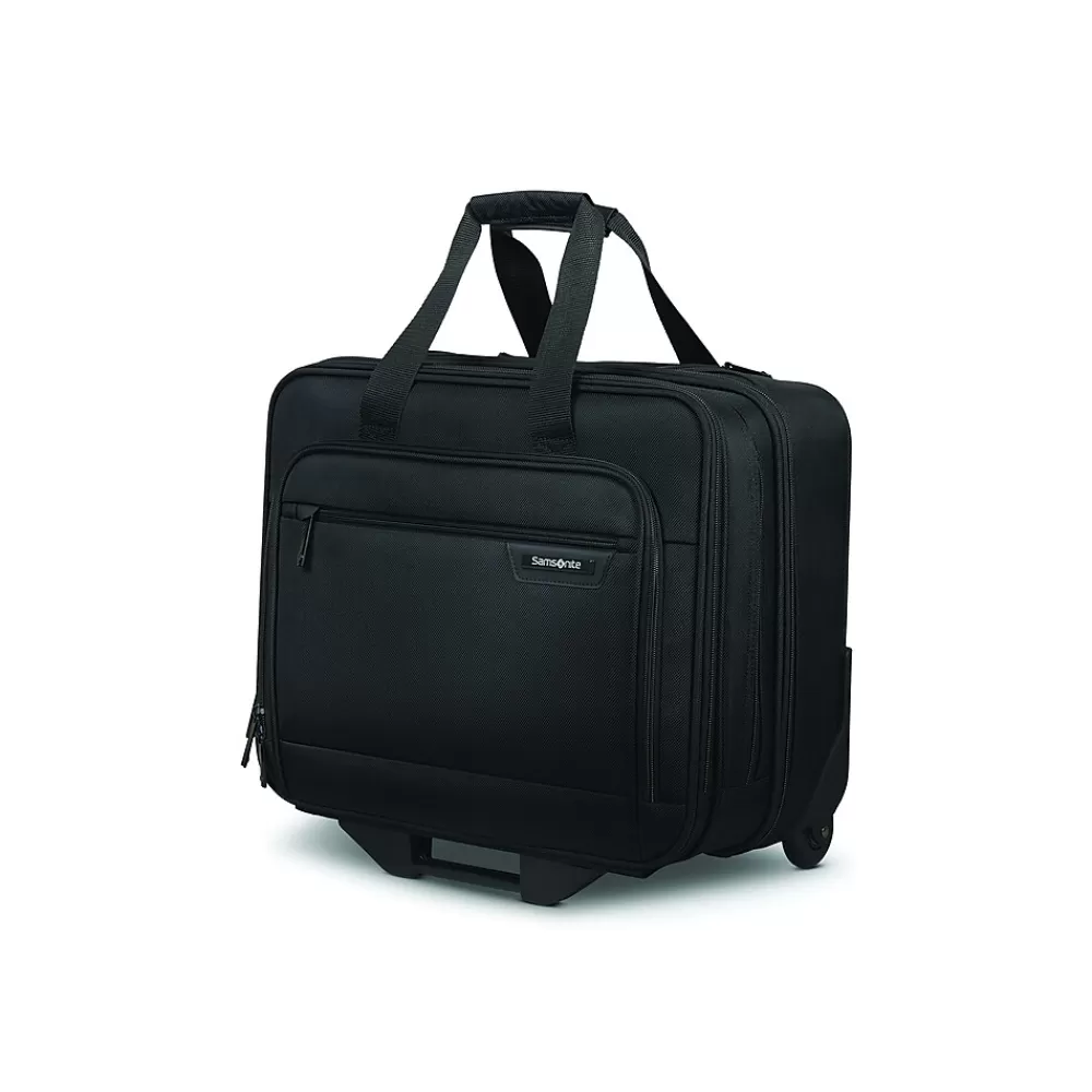 Samsonite Laptop Bags<Classic Business 2.0 15.6" Polyester Rolling Laptop Bag, Black (144296-1041)