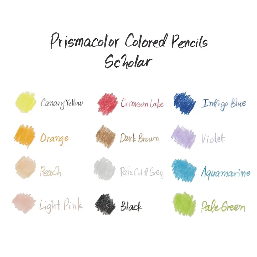 Prismacolor Pencils<Sanford ® Scholar™ Pencil Set, Assorted 24-Color Set