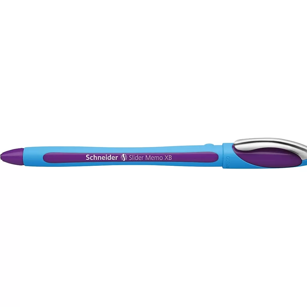Stride Pens<Schneider Slider Memo XB Ballpoint Pen, Extra Bold Point, Violet Ink, 10/Box (PSY150208)