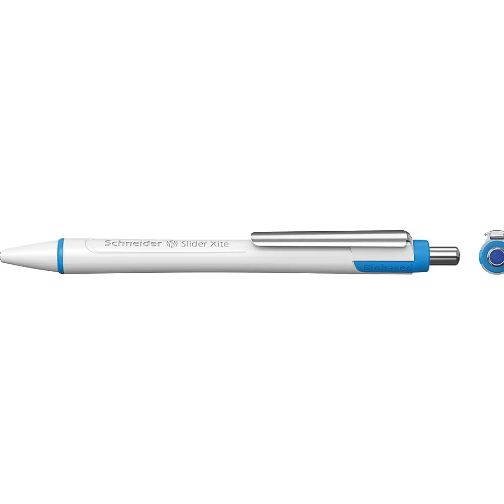 Schneider Pens<Slider Xite Retractable Ballpoint Pens, 1.4 mm, Extra Broad Point, Blue, 10/Box (PSY133203)