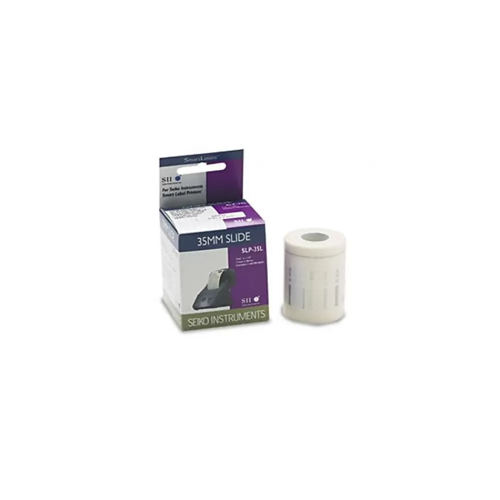 Seiko Labels<Thermal Transfer Label, 0.43 in x 1.5 in, White (SLP-35L)