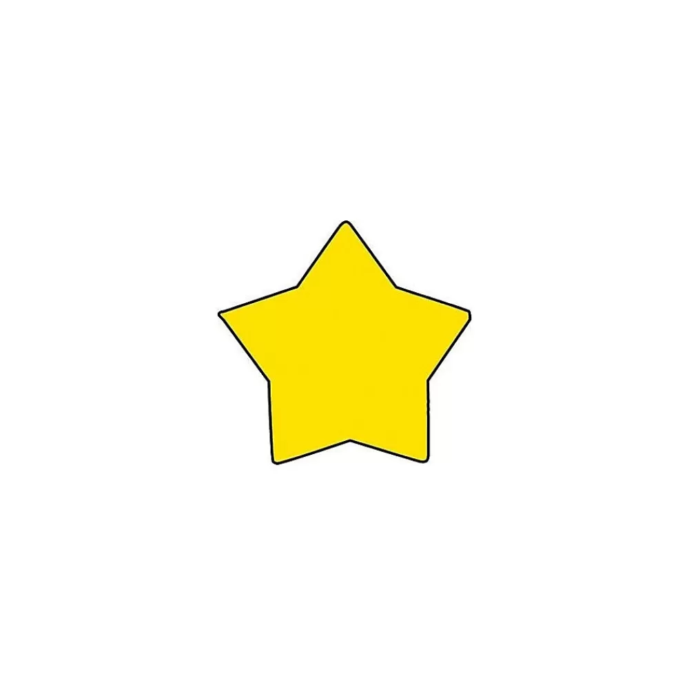 Shapes Etc Notepads<Star Mini Notepad, 3" x 3", Yellow, 35 Sheets/Pad, 12 Pads/Bundle (SE-714 )