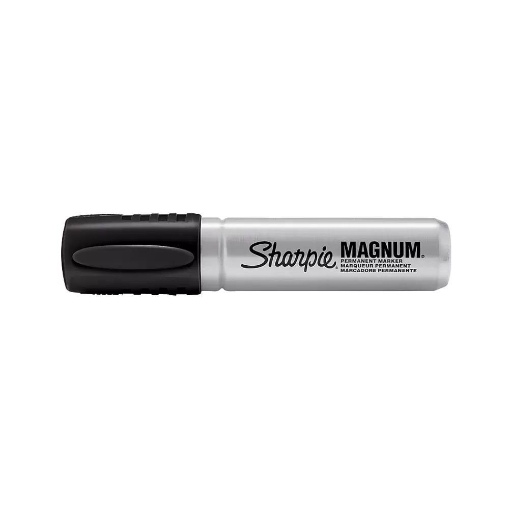 Sharpie Markers<Magnum Permanent Markers, XL Chisel Tip, Black, 72/Pack (44001)