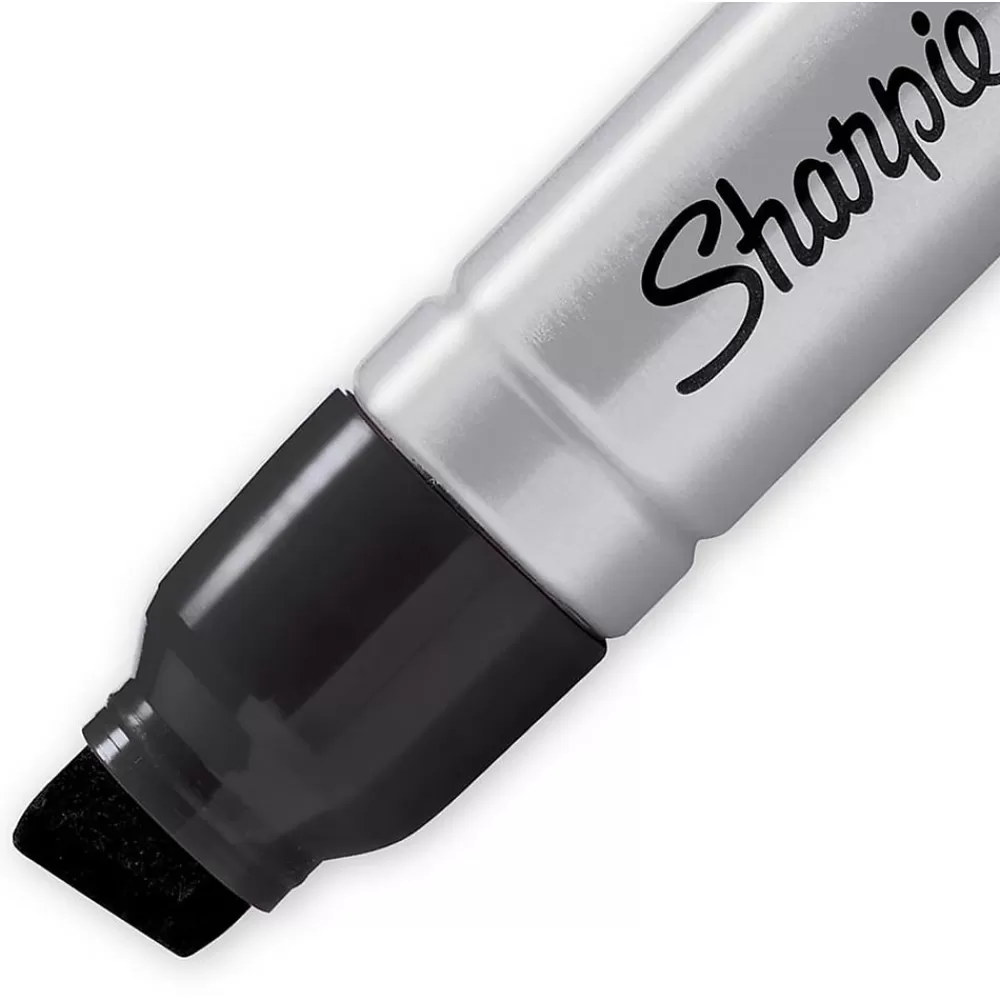 Sharpie Markers<Magnum Permanent Markers, XL Chisel Tip, Black, 72/Pack (44001)