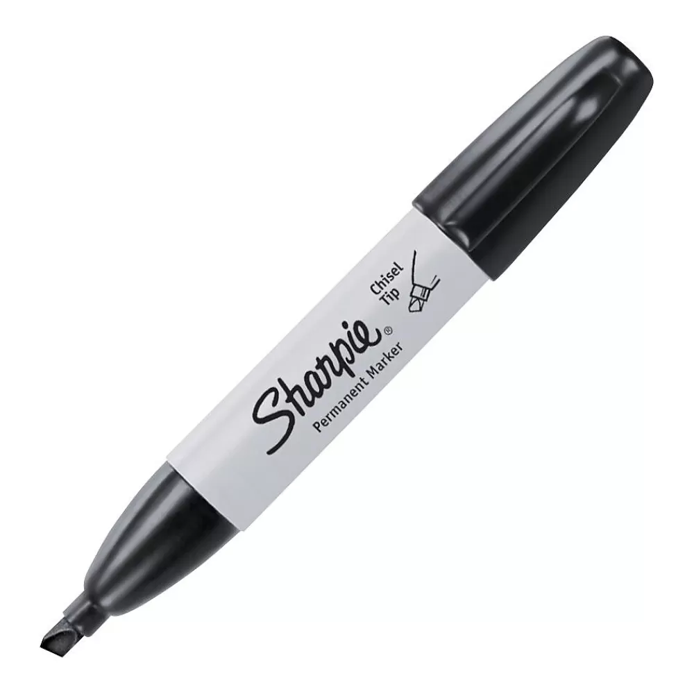 Sharpie Markers<Permanent Marker, Chisel Tip, (38201)