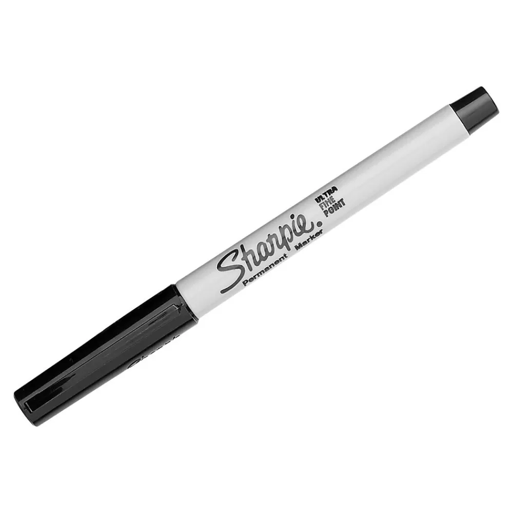 Sharpie Markers<Permanent Marker, Ultra Fine Point, Black (37001)