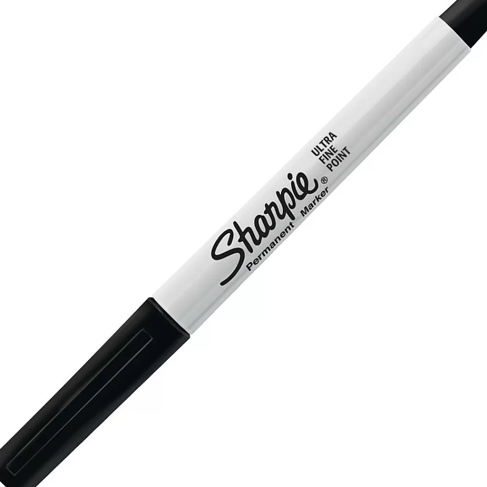 Sharpie Markers<Permanent Marker, Ultra Fine Tip, Black (37121)