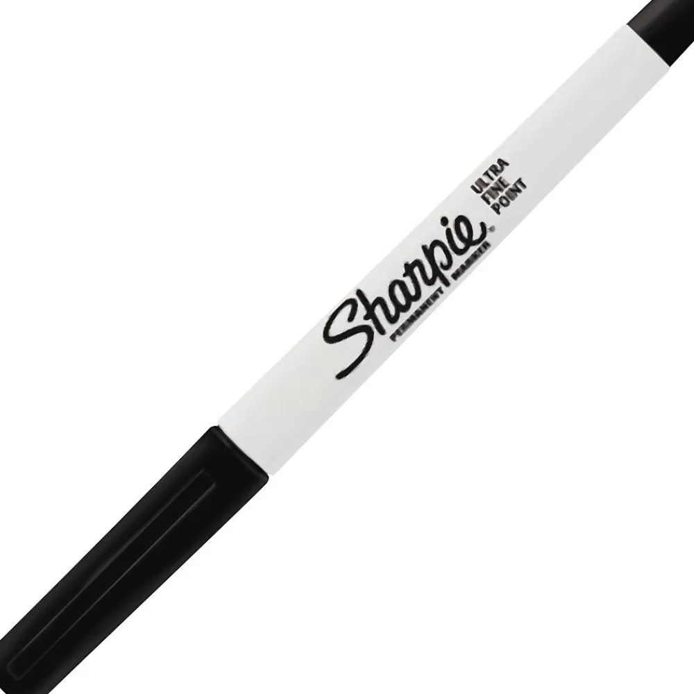 Sharpie Markers<Permanent Marker, Ultra Fine Tip, Black (37121)