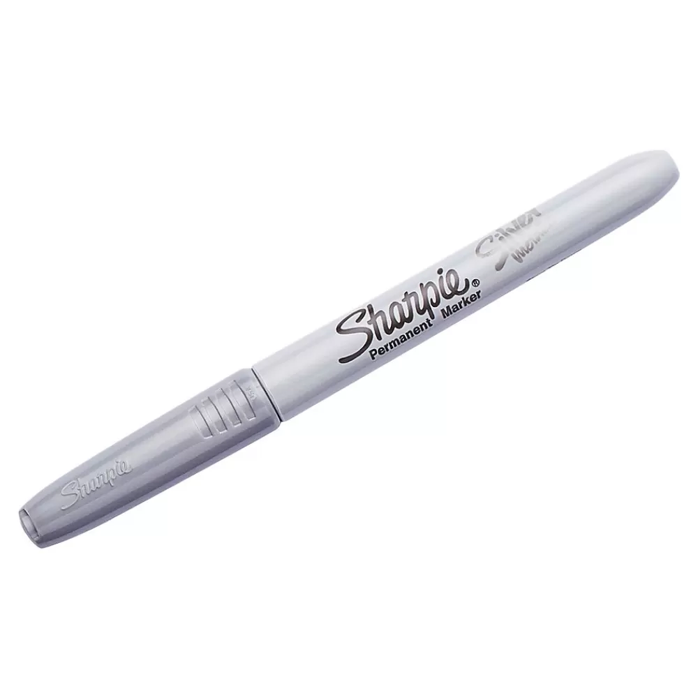 Sharpie Markers<Permanent Markers, Fine Tip, Assorted Metallic Inks, 2/Pack (1829202)