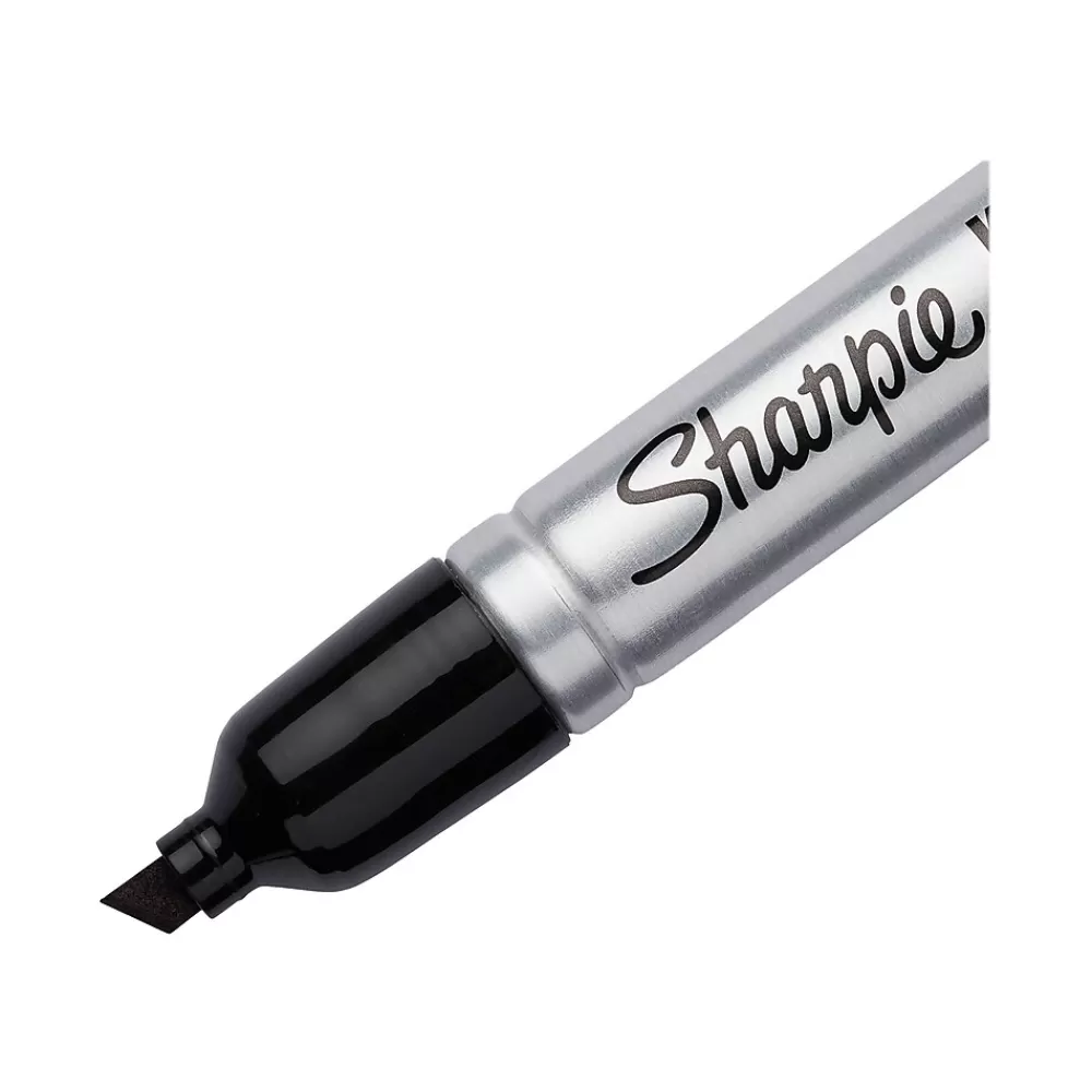 Sharpie Markers<Pro King Size Permanent Marker, Chisel Tip, Black Ink, Dozen (15001)