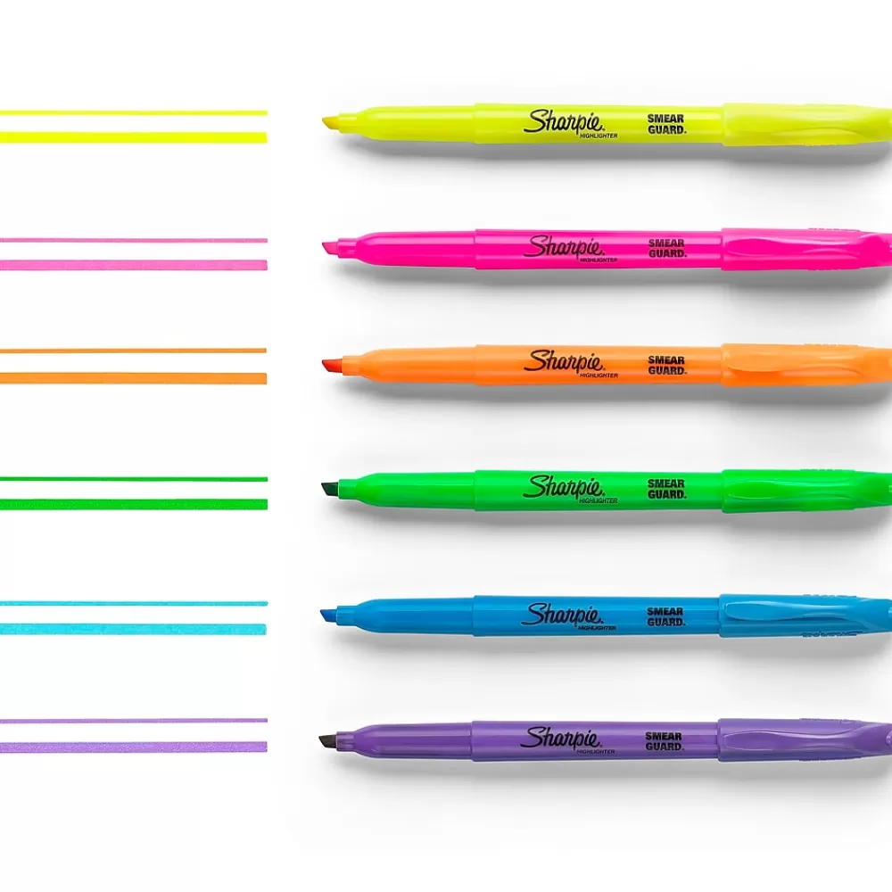Sharpie Highlighters<Stick Highlighter, Chisel Tip, Assorted, Dozen (27145)