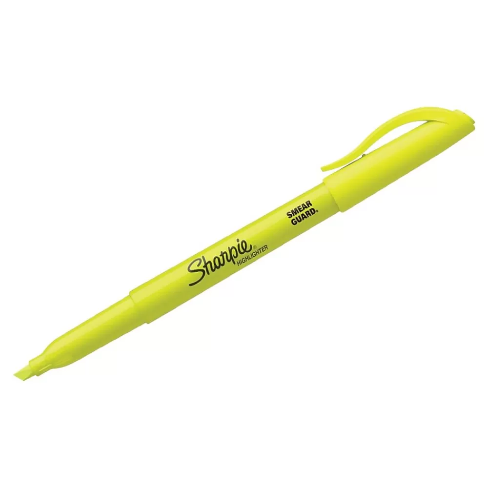 Sharpie Highlighters<Stick Highlighter, Chisel Tip, Yellow, 36/Pack (2003991)