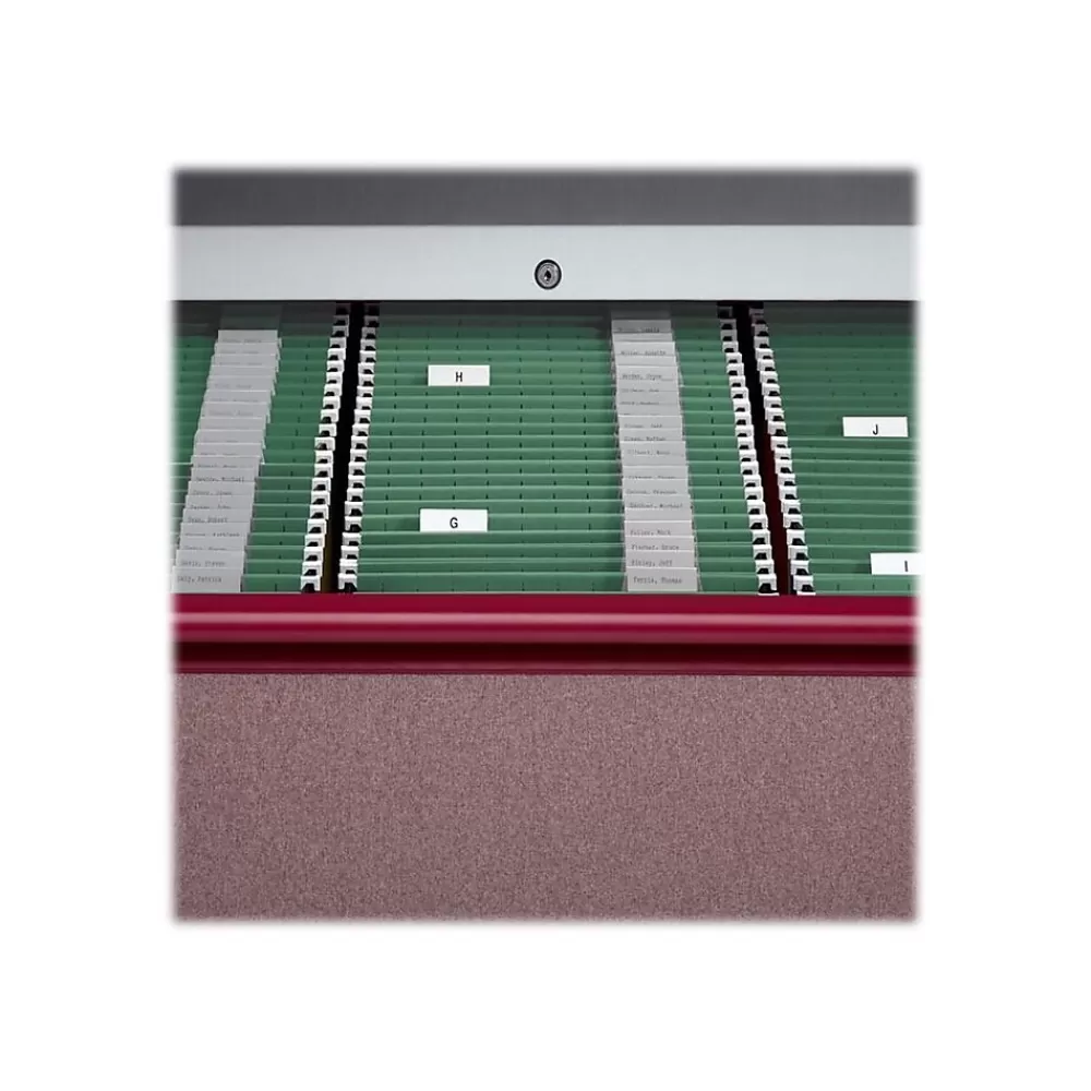 Smead Hanging File Folders<100% Recycled Hanging File Folders, 1/5-Cut Adjustable Tab, Letter Size, Standard Green, 25/Box (65001)